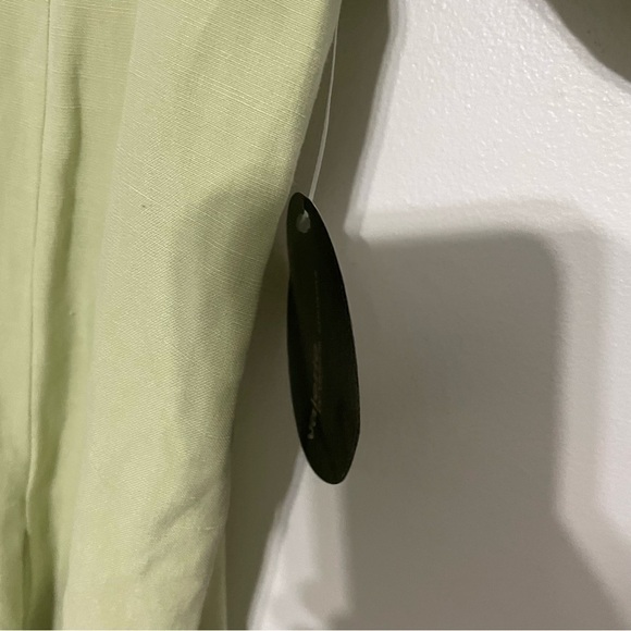 💫 Silk Linen Long Line Button Down Shirt - Picture 4 of 7